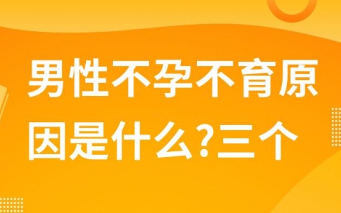 男性不孕不育原因是什么?三个方面导致男性不育